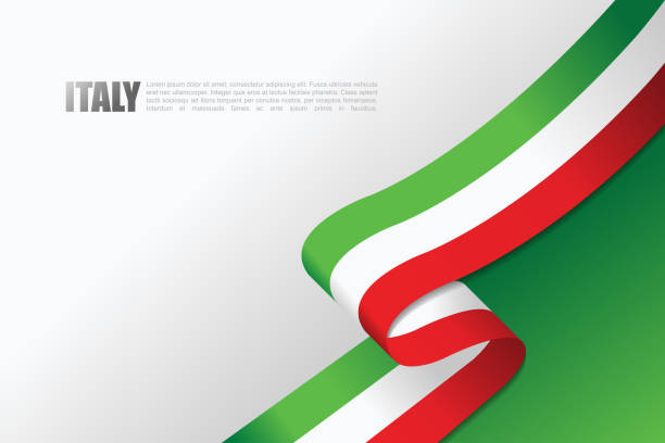 illustrations, cliparts, dessins animés et icônes de concept de fond de vecteur de drapeau italien - italian flag