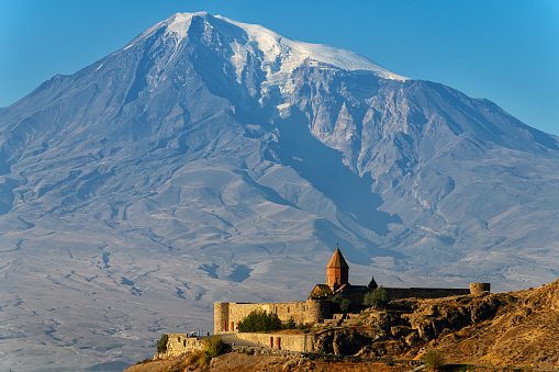 Khor Virap Monastery and mount Ararat