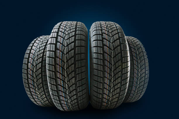 istock car tires pile on background. 1212515497
