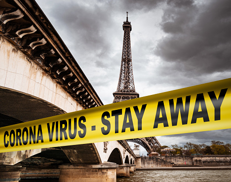 corona virus quarantine in Paris