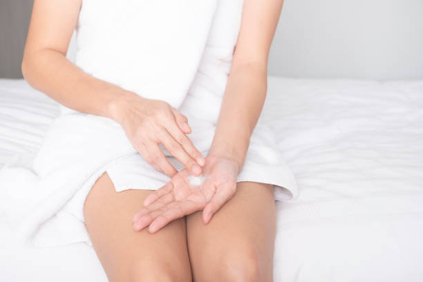 istock Woman applying moisturizing cream/lotion on hands, beauty concept. 1212522749
