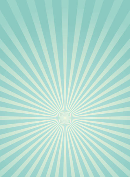 Sunlight wide retro faded background. Turquoise and beige color burst wallpaper. Fantasy Vector illustration. Sunlight wide retro faded background. Turquoise and beige color burst wallpaper. Fantasy Vector illustration. Magic Sun beam ray pattern background. Old paper. Vintage poster or banner sun backgrounds stock illustrations