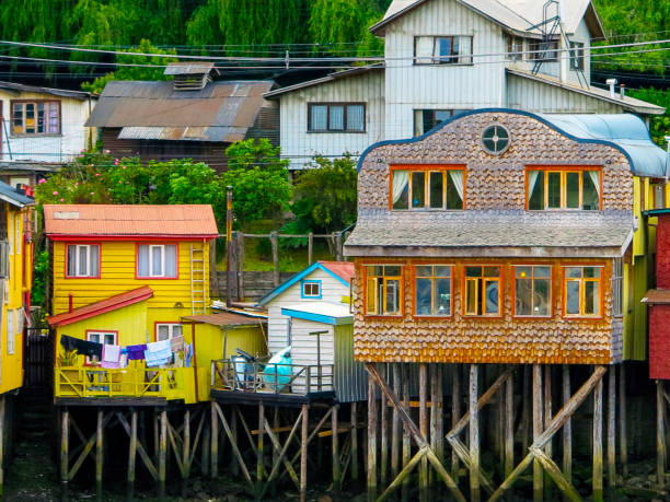 istock house on city of Castro, Chile 1212533792