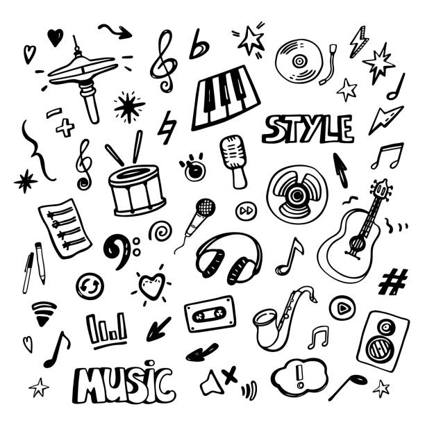 音楽のスケッチ - 音楽のベクターアート素材や画像を多数ご用意 - 音楽