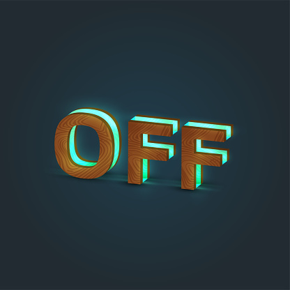 Ilustraci n De Off Ilustraci n Realista De Una Palabra Hecha Por Madera ilustraci-n-de-off-ilustraci-n-realista-de-una-palabra-hecha-por-madera
