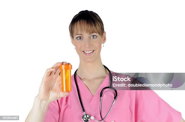 간호사 약품 병 여자 간호사에 대한 스톡 사진 및 기타 이미지 - 여자 간호사, 분홍, 제복