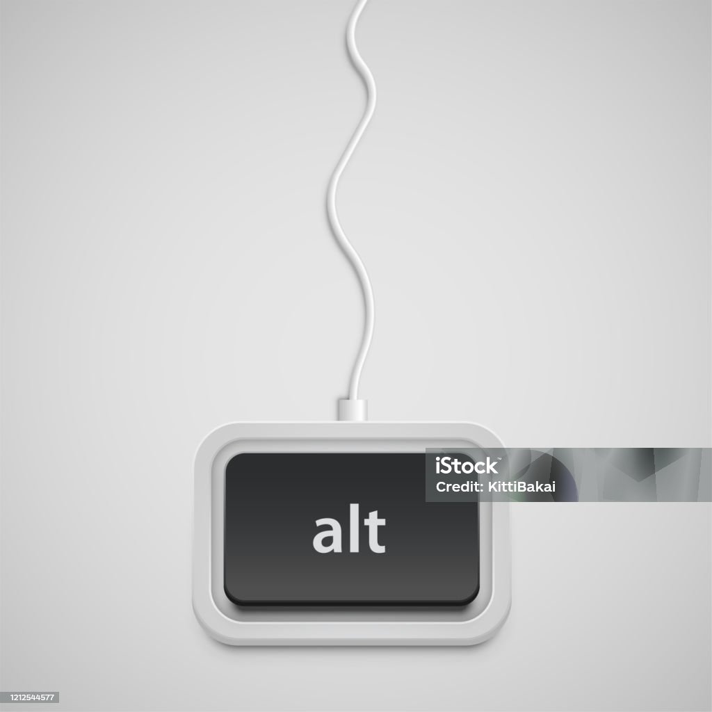 Alt Button Svg A Single Alt Button With Wire Vector Illustration Stock Illustration ...