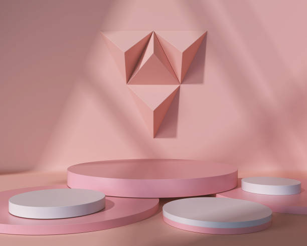 istock abstract geometric shape pastel color scene minimal. 1212554677
