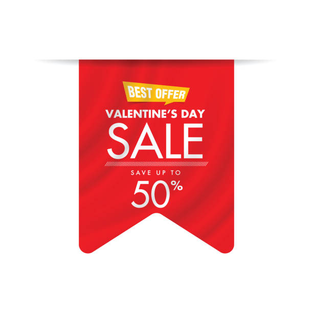 istock Valentine's day Sale Tag stock illustration 1212554958