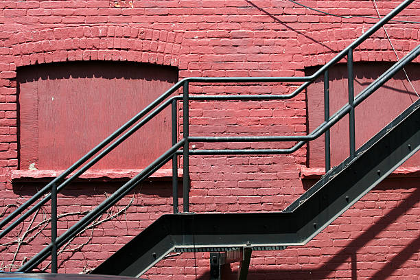 istock Fire escape on the side of a building 121255581