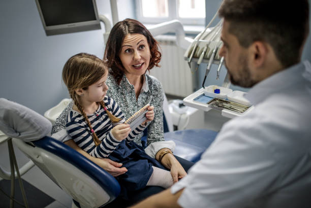 istock A child with mother  in a dental office 1212559495