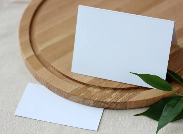 istock empty white card and business card. template. 1212561032