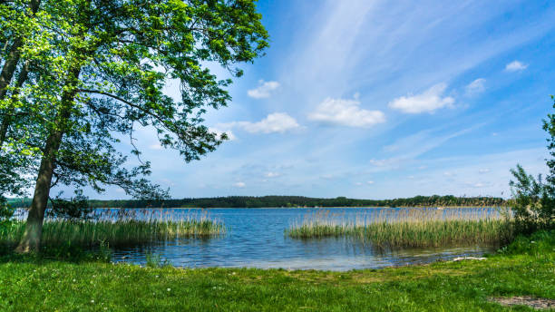 swimming spot at lake Krakower See