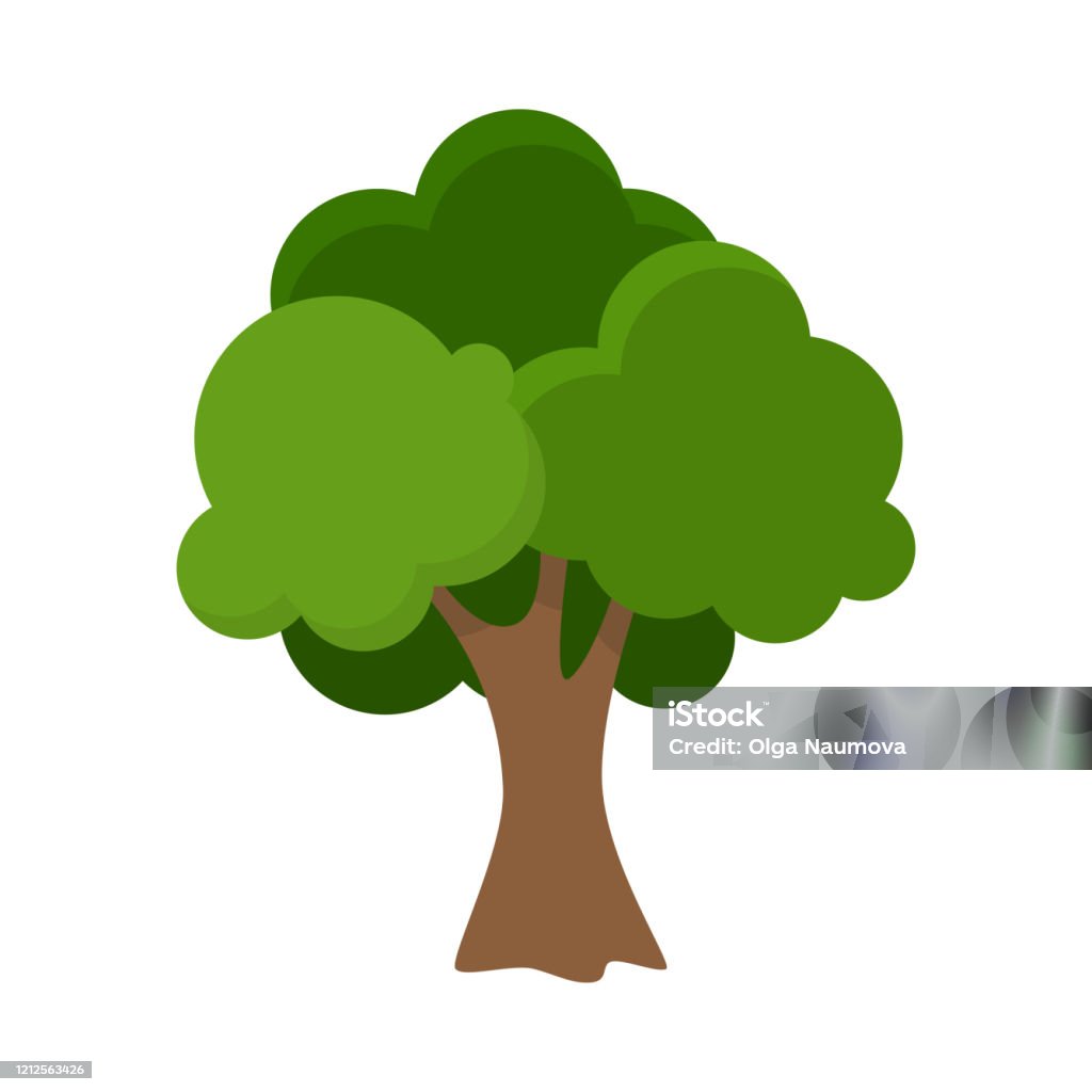 Chêne dessiné à la main avec l’illustration verte luxuriante de couronne - clipart vectoriel de Arbre libre de droits Chêne dessiné à la main avec l’illustration verte luxuriante de couronne - clipart vectoriel de Arbre libre de droits
