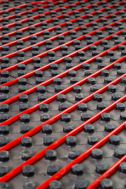 istock Details of a underfloor heating system 1212564913