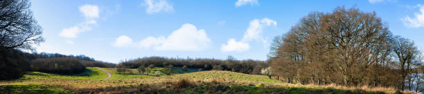 istock Countryside panorama landscape in the early spring 1212565413