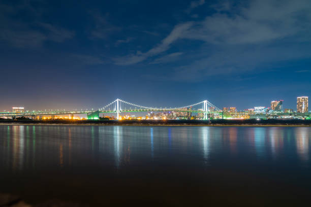 istock Rainbow bridge eveing in Tokyo city 1212567761