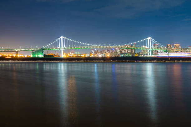istock Rainbow bridge eveing in Tokyo city 1212567799