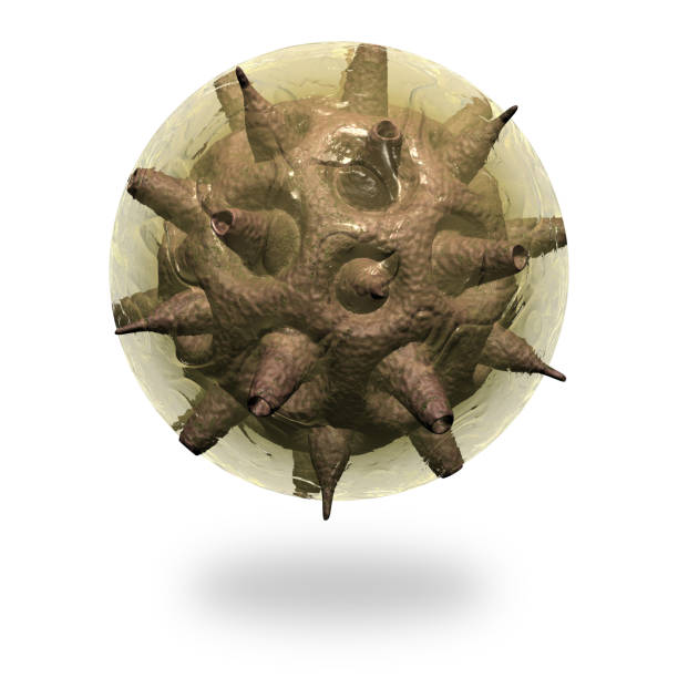 Digitally Generated Three Dimensional Image, Medical or biology concept illustration with selective focus