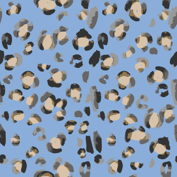 ilustraciones, imágenes clip art, dibujos animados e iconos de stock de patrón sin costuras de piel de piel de leopardo - illusion leather pattern backgrounds