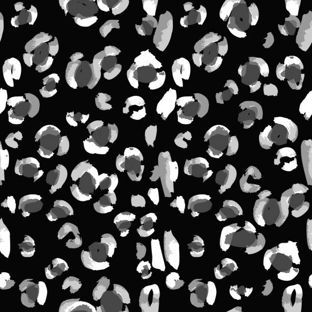 illustrations, cliparts, dessins animés et icônes de modèle sans couture en cuir de fourrure de peau de léopard - illusion leather pattern backgrounds