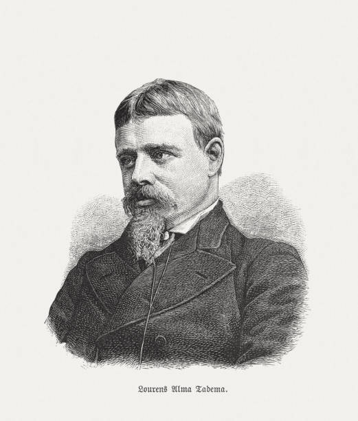 istock Sir Lawrence Alma-Tadema (1836-1912), Dutch painter, woodcut, published 1893 1212570636