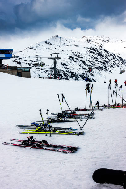 istock skiing in winter landscape 1212571937