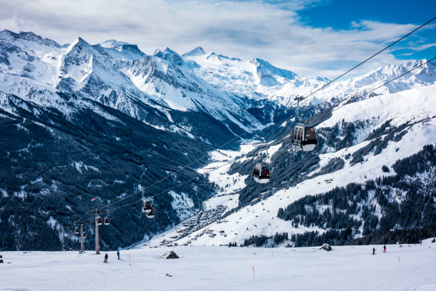 istock skiing in winter landscape 1212572035