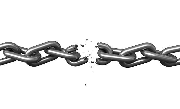 Broken chains  chain object photos stock pictures, royalty-free photos & images