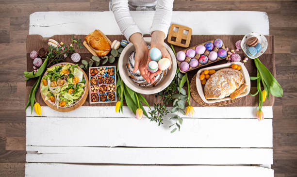 istock For a table set with food, Easter holiday. 1212574946