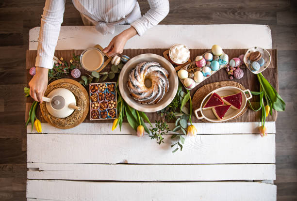 istock For a table set with food, Easter holiday. 1212574952