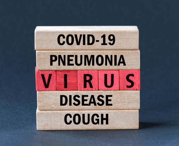 istock VIRUS. Word virus from wooden letters arranged on a black background. 1212575218