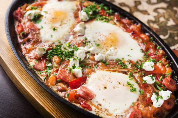 istock Arabic breakfast shakshuka 1212581001