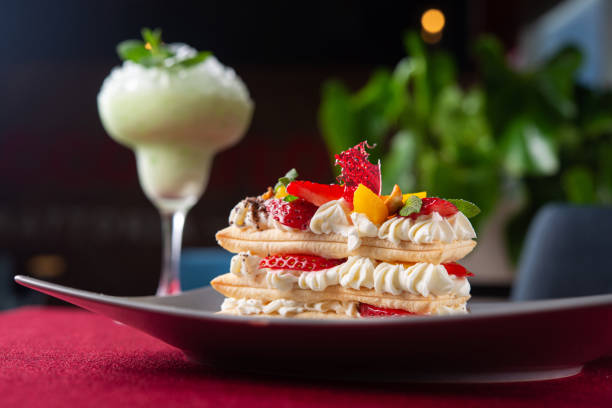 istock italian mille-feuille dessert with strawberry 1212583714