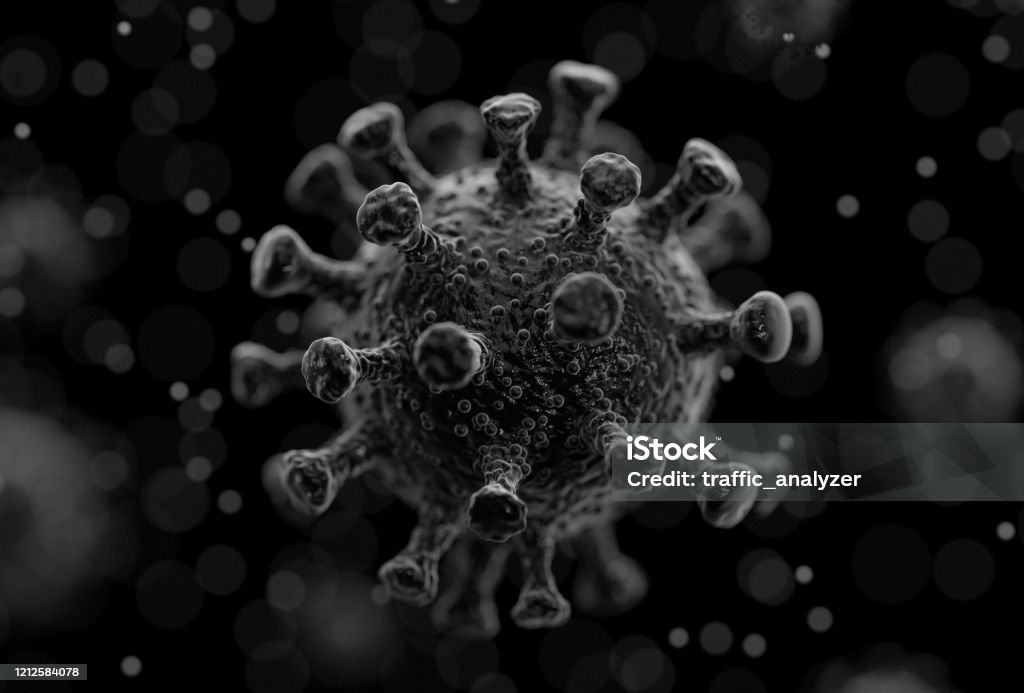 Virus particles Backgrounds Stock Photo