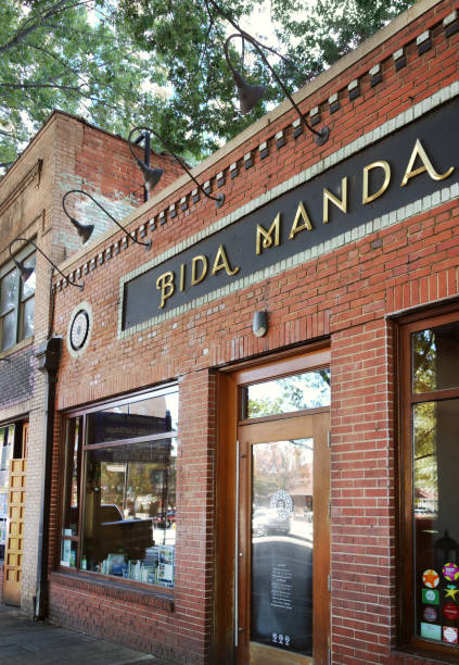 Bida Manda, popular Laotian restaurant in downtown Raleigh Raleigh,NC/USA - 10-23-2019: Bida Manda, popular Laotian restaurant in downtown Raleigh manda stock pictures, royalty-free photos & images
