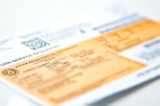 istock Texas Voter Registration Card 1212595509
