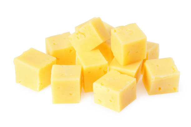 istock Cut of cheese isolated on a white background 1212595599
