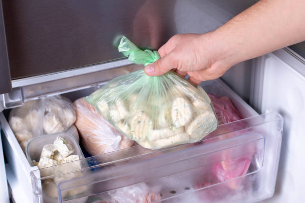istock Frozen food in the refrigerator 1212597459