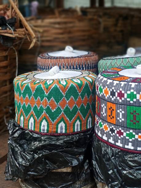 istock Embroidered Nigerian Bama caps 1212602620