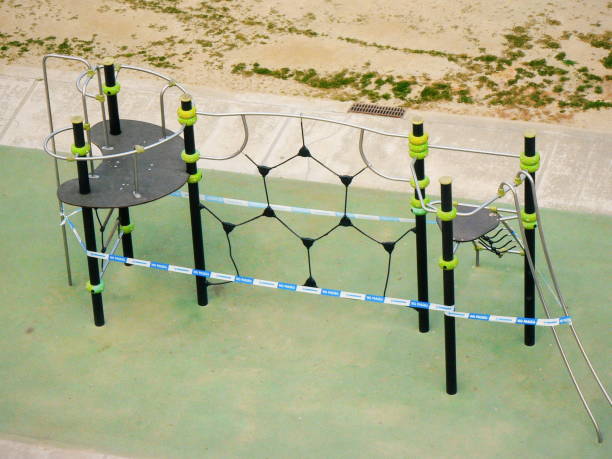 istock Badalona, Spain. Cloudy playground due to Coronavirus, Covid-19 1212604901