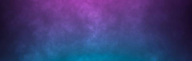Abstract foggy horizonta background. Neon colors pink and blue light smoke Abstract foggy horizonta background. Neon colors pink and blue light smoke disco dancing photos stock pictures, royalty-free photos & images