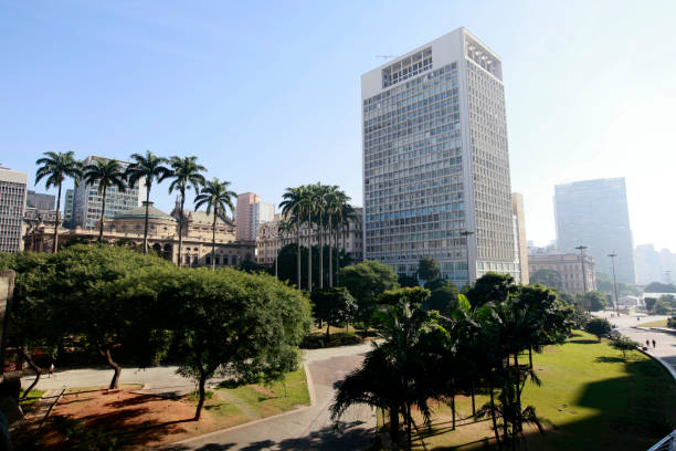 istock Anhagabau valley.  Downtown Sao Paulo, Brazil 1212605414