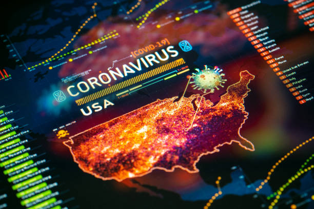 surto de coronavírus nos eua - technology research analyzing bacterium - fotografias e filmes do acervo