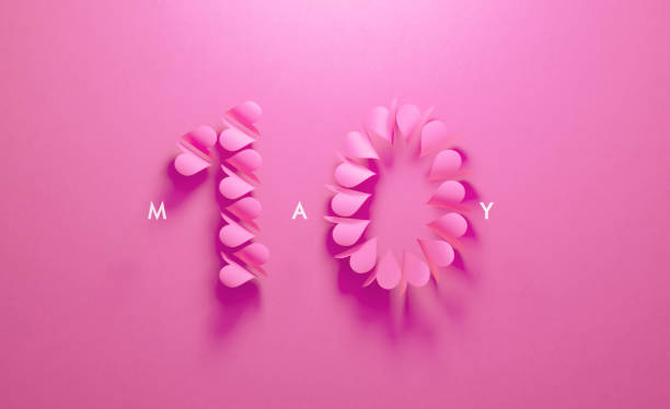istock Heart Shapes Forming Number Ten on Pink Background 1212606582