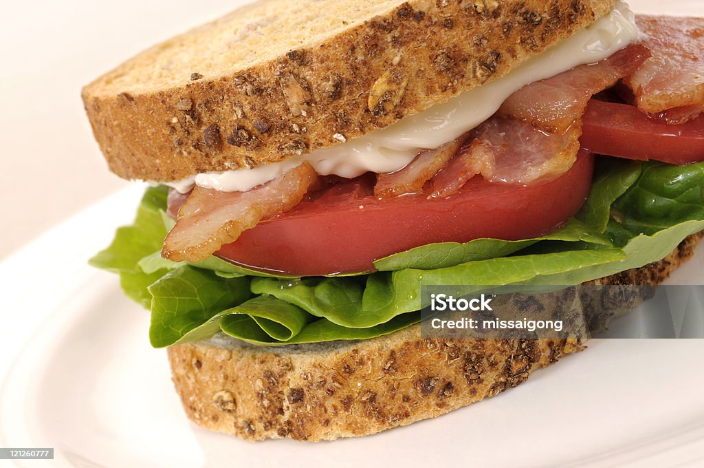 BLT sandwich  7-Grain Bread Stock Photo