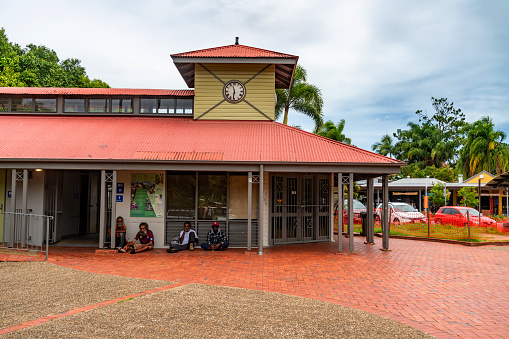 Centenary Park, Kuranda townscape in Queensland, Australia.