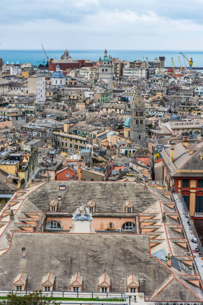 Cityscape of Genoa - fotografia de stock