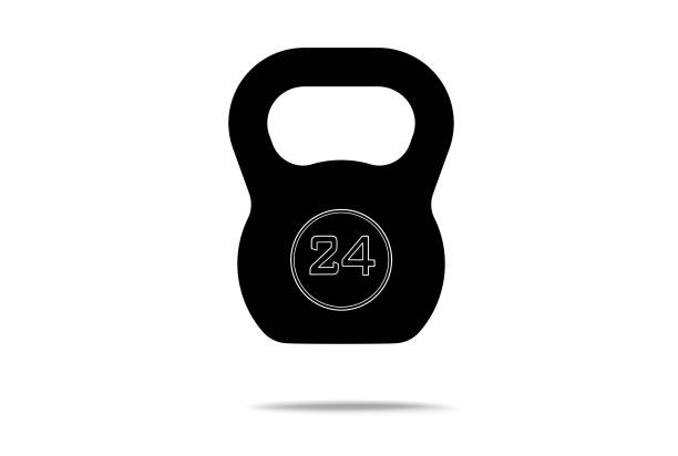 3d renderings of kettlebell isolated