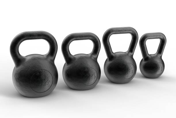 istock 3d renderings of kettlebell 1212612782